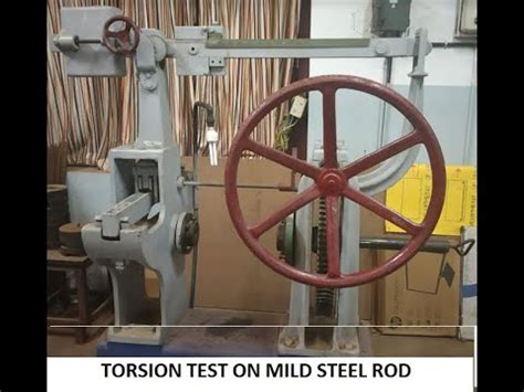 torsion test on mild steel rod|metal torsion testing.